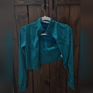 Green Cropped Active Jacket